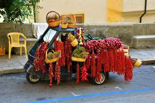 Calabria chili peppers on Apecar